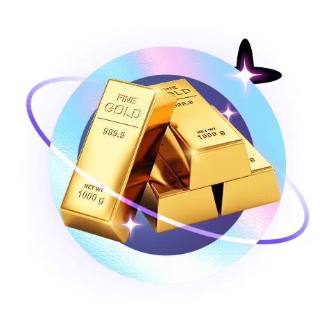 Lottery item gold bar icon